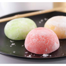 Glace MOCHI  2 BOULES Goût: Mangue, Chocolat&Vanille, Thé vert, Lychée, Vanille, Pistache, Passion, Sakura, Chocolat&Coco, Myrtille.